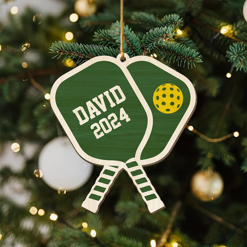 Personalized Pickleball Lover Gifts, Pickleball Ornament, Pickleball Gifts, Custom Name Sport Players Christmas Gifts, Sports Christmas Gift