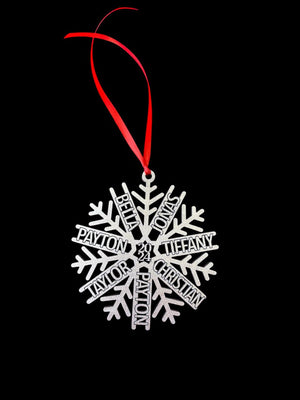 Grandkid names Christmas ornament, Family Christmas Ornament with Names, Personalized Ornament, Gift for Family, Grandparent gift