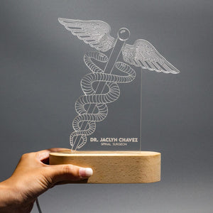 Personalized Medical School Graduation Gift, Custom Desk Lamp Gifts for New Doctor, Unique Appreciation Gifts For Him