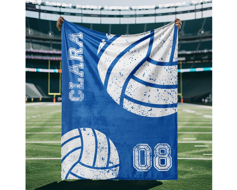 Personalized Sports team blanket with Name, Custom blanket gift, Birthday Christmas gift