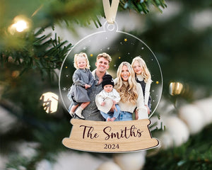 Custom Photo Ornament, Personalized Family Photo Christmas Ornament, Family Photo Ornament, Family Keepsake Gift, Family Christmas Decor