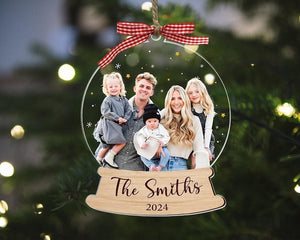 Custom Photo Ornament, Personalized Family Photo Christmas Ornament, Family Photo Ornament, Family Keepsake Gift, Family Christmas Decor