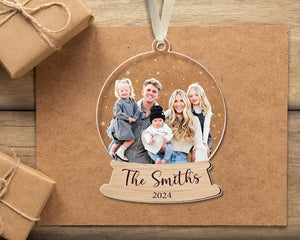 Custom Photo Ornament, Personalized Family Photo Christmas Ornament, Family Photo Ornament, Family Keepsake Gift, Family Christmas Decor