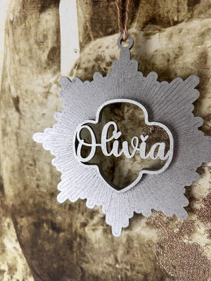 Girl Scout Ornament, Personalized Gold Silver Bronze Award Daisy Troop Sign, girl scout award wooden ornament