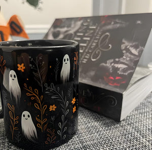 Cute Ghosts 11oz Coffee Mug, Festive Halloween Ceramic Mug, Fall aesthetic, Halloween theme, perfect gift for Teacher, Fall Decor Ghost Cup