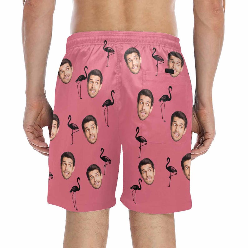 Custom Face Swim Trunk,Custom Summer Beach Short,Personalized Face Swim Short,Hawaiian Photo Trunks,Party/Vacation Gift For Him,Men Swimwear