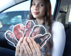 Custom Car Air Freshener | Photo Car Freshies | Photo Car Air Freshener | Personalized Air Freshener | Gifts For The Couple