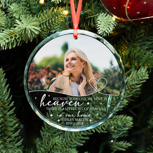 Remembrance Ornament, Memorial Christmas Ornament, Custom Photo Ornament, Christmas Gift Ornament, Family Loss Ornament, Keepsake Ornament