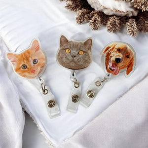Custom Badge Reel Funny, Dog Badge Reel, Cat Badge Reel, Nurse Badge Reel, Christmas Badge Reel, Retractable Badge Holder, ID Badge Buddy
