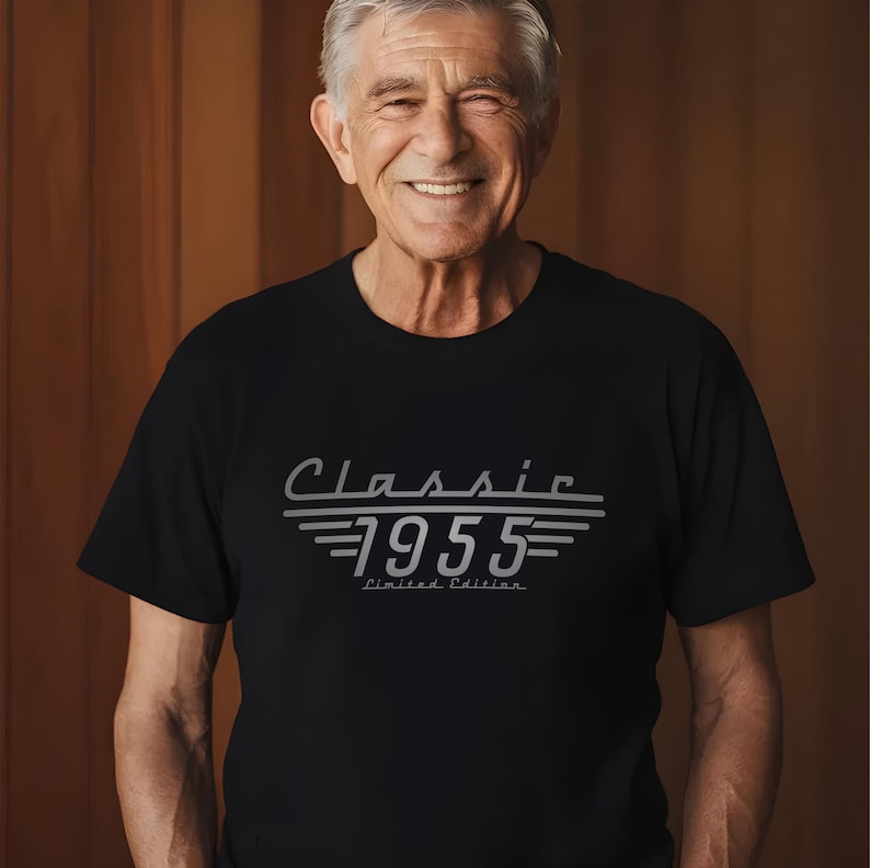 70th Birthday Shirt, Born in 1955 Classic Car Lover, Limited Edition Dad Birthday Gift T Shirt, Grandpa Turning Seventy, man birthday gift