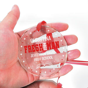Freshman Year Personalized Ornament, Gift for Teens-High School Freshman 9th Grade College, Christmas Ornament 2025, College Student Gift
