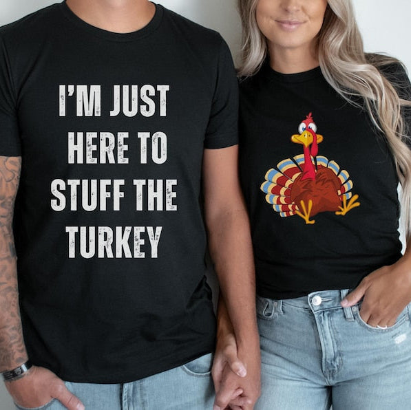 Thanksgiving Couples Shirt Funny Thanksgiving Shirts Matching Thanksgiving Couples Outfit Husband Wife Shirt Thanksgiving Shirts for couples