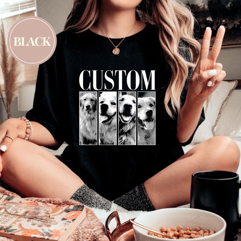 Custom Pets Photo Shirt, Custom Pets Comfort Colors Shirt, Custom Cat Dog Shirt, Personalized Pet Shirt, Bootleg Shirt, Dog Remembrance Gift