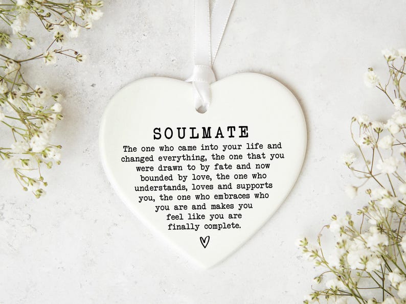 Soulmate Letterbox Gift | Personalised Gift | Anniversary Gift | Ceramic Heart Keepsake | Gift For Her |