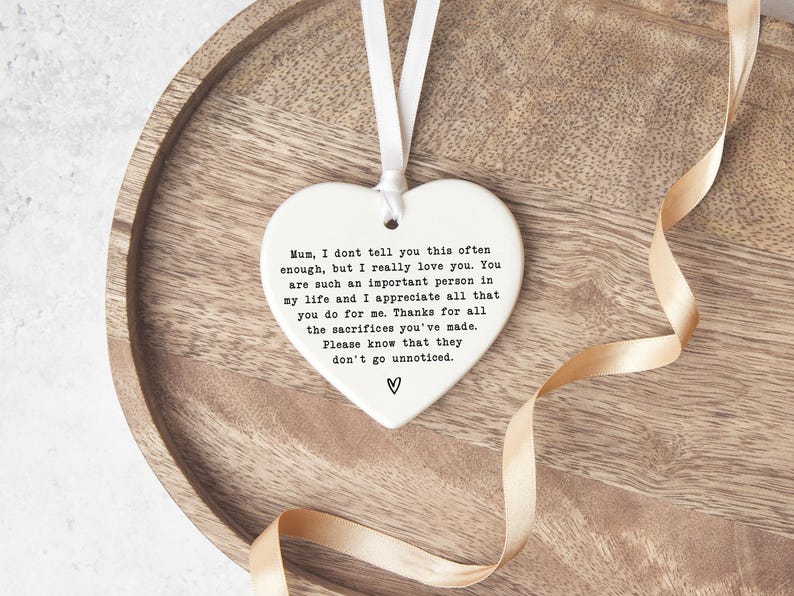 Mum Gift | Personalised Mum Keepsake Mum's Birthday | Present For Mom | Mothers Day Gift | Mum Gift | Thank You Mum | Gift For Mum