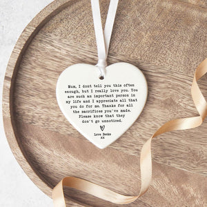 Mum Gift | Personalised Mum Keepsake Mum's Birthday | Present For Mom | Mothers Day Gift | Mum Gift | Thank You Mum | Gift For Mum