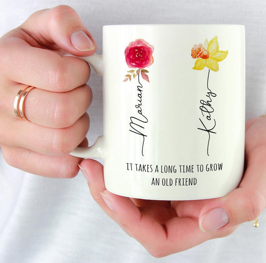 Friendship Gifts, Birthday Gifts For Friends, It Takes A long Time To Grow And Old Friend, Bestie Gifts Mug, Best Friend Birthday Gifts