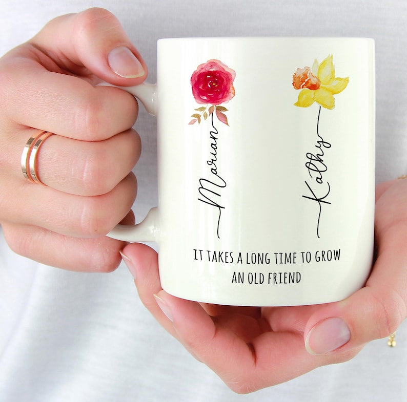 Friendship Gifts, Birthday Gifts For Friends, It Takes A long Time To Grow And Old Friend, Bestie Gifts Mug, Best Friend Birthday Gifts