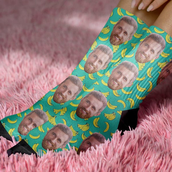 Custom Pet Photo Socks: Personalized Dog Face Gift