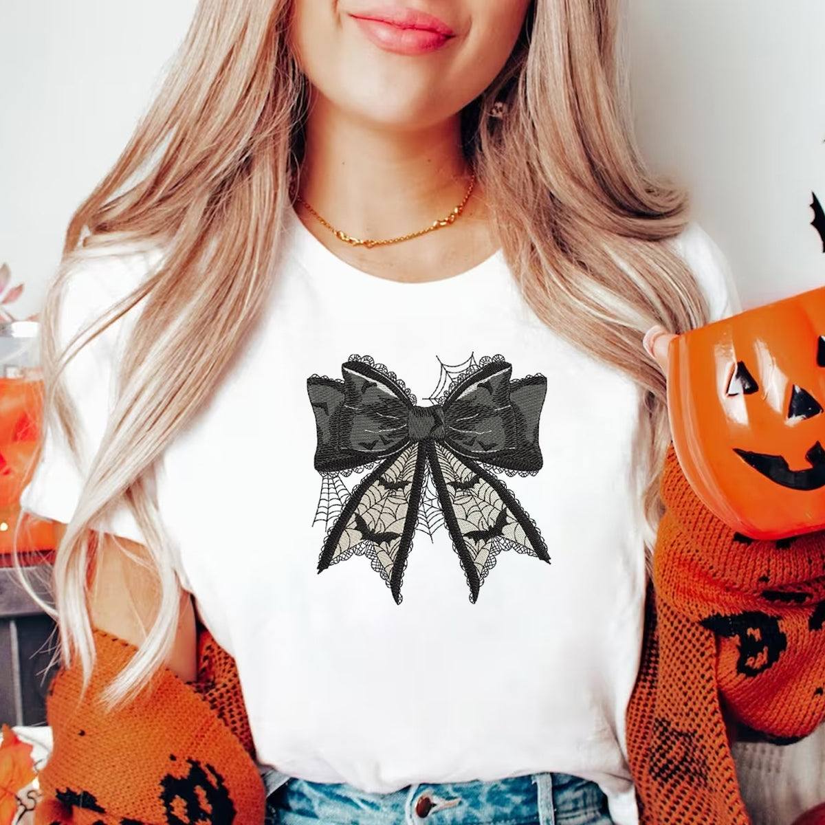 Coquette Halloween Embroidery Design, Ghost Coquette embroidery Halloween Bow Embroidery Design il_794xN.6379630066_ffax.jpg