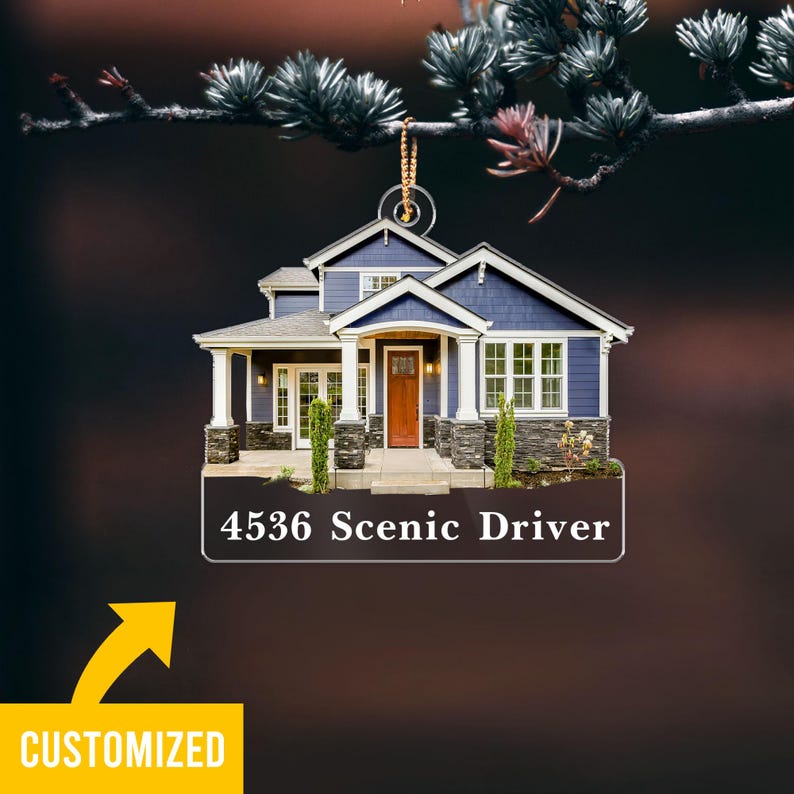 Custom New Home Gift, Housewarming Ornament Gift. First Home Ornament, Custom First Christmas In Our New Home, New Home Christmas Gift 2024.