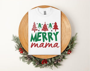 Christmas Family Shirt: Matching Family Christmas Shirts, Family Matching Outfits, Family Christmas Shirt, Merry Mama Merry Mini Merry Daddy