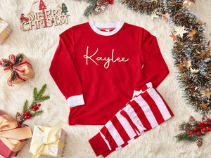 Family Christmas Pajamas, Matching Christmas Pajamas, Personalized Christmas Pajamas, Family Christmas PJs, Kids Toddler Christmas Pajama