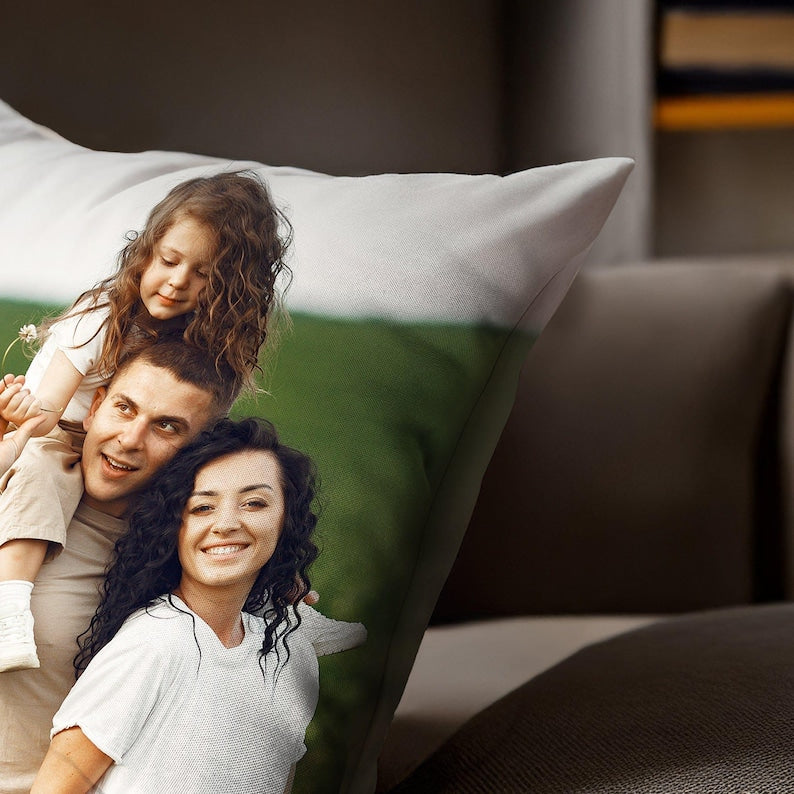 Personalized Photo Collage Pillow, Custom Picture Pillow, Custom Throw Pillow, Family Custom Decor, Printed Cushion, Family Photo Gift