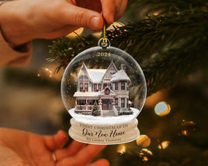 New Home Ornament 2025, Custom Photo Ornament, Personalized New House Ornament, Housewarming Gift, Real Estate Gift, Custom Address Keepsake
