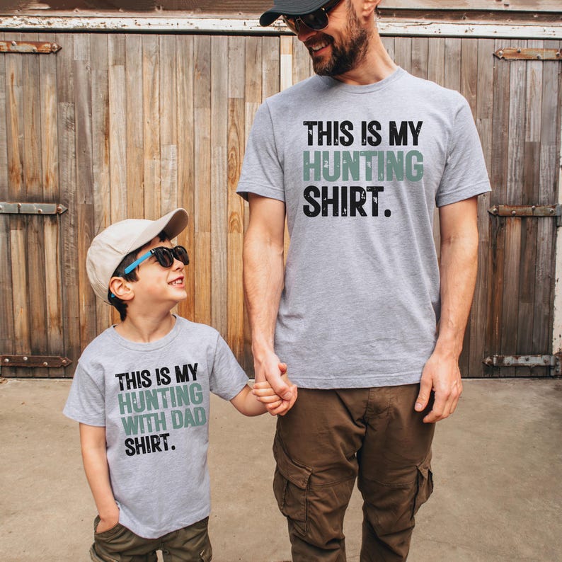 Father Son Matching Hunting Shirts: New Dad Gift Set