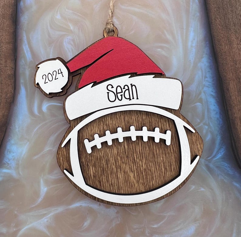 Personalized Sports Ornament| Baseball | Volleyball | Basketball | Coach Gift | Pickleball | Dodgeball | Golf | Soccer | Softball