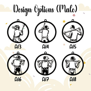 Personalize Baseball Ornament, Custom Christmas Baseball Ornament, Custom Sport Team Ornament, Custom Name Ornament