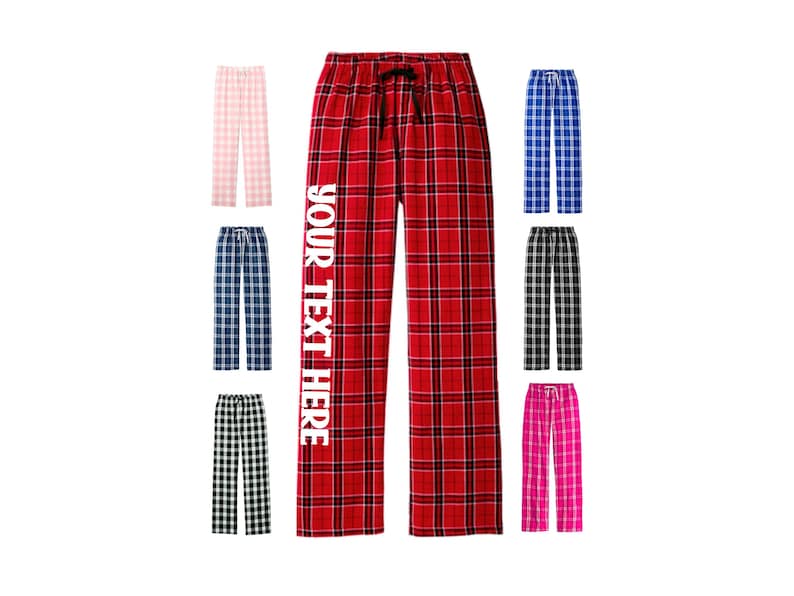 Custom Pajama Pants: Plaid Lounge Pants
