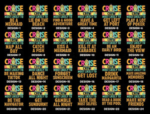 Funny 144 Quotes Cruise Crew Shirt,Most Likely To Cruise Tee,Cruise 2025 Shirt,Cruise Birthday,Cruising Shirt,Our First Cruise,Cruise Party