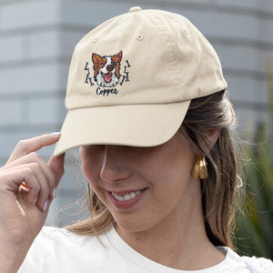 Custom Dog Hat Baseball Cap Birthday Gift For Her Custom Embroidered Dog Hat Custom Cat Hat Personalized Vintage Baseball Hat Dog Mom Hat