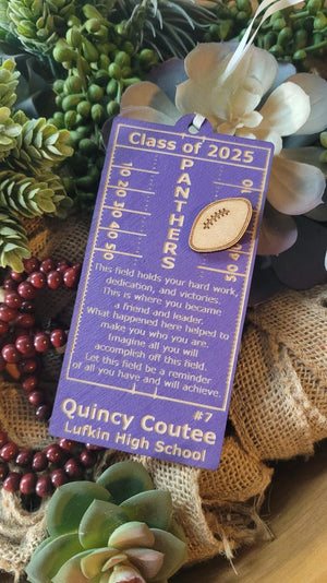 FOOTBALL HOMECOMING GIFT + Senior Night Banquet Bouquet Keepsakes + Placecard + Ornament + Gift Bag Tag + Goodie Bag + HoCo + Graduate