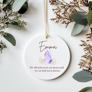Personalized Angel Baby Ornament: Memorial Keepsake, Child Loss Sympathy Gift