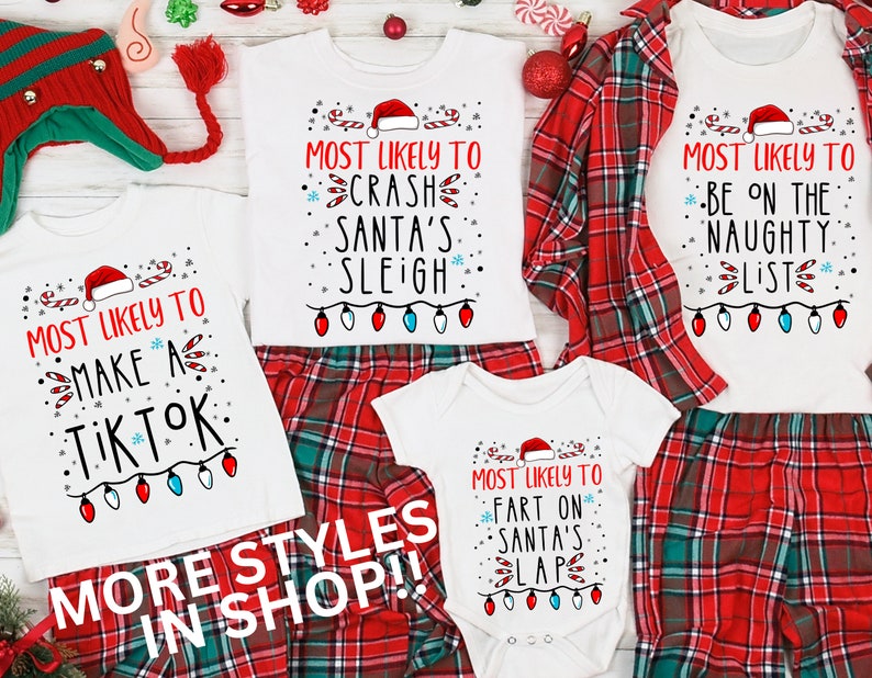 Family Christmas Shirts, Matching Family Christmas Outfits , Holiday T-Shirts, Christmas PJs Family, Family Christmas Shirts, Matching