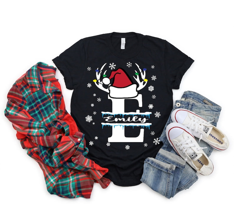 Christmas Custom Name Matching Shirt , Custom Family Christmas Sweatshirt, Personalized Christmas Couple Shirt, Christmas Group Shirt Gift