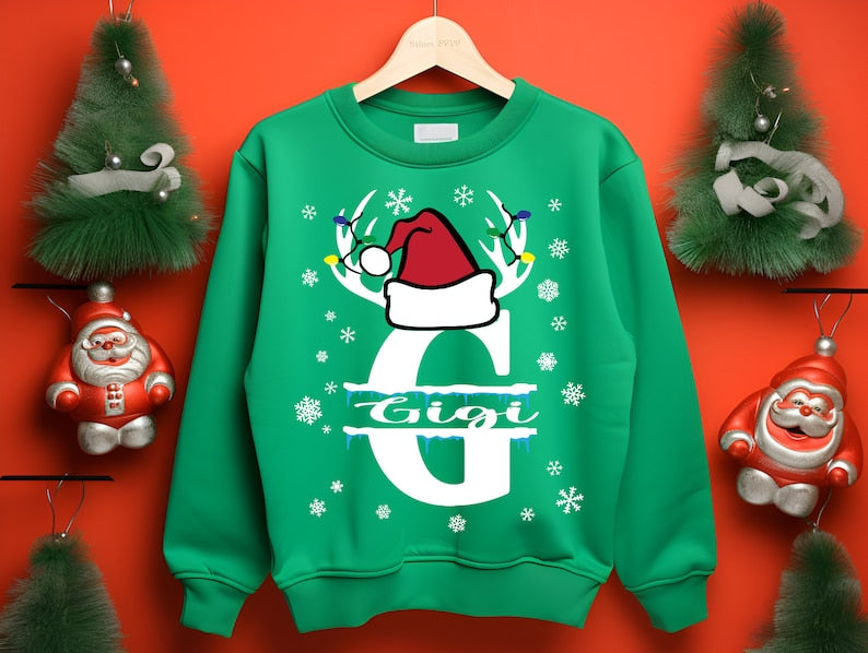 Christmas Custom Name Matching Shirt , Custom Family Christmas Sweatshirt, Personalized Christmas Couple Shirt, Christmas Group Shirt Gift