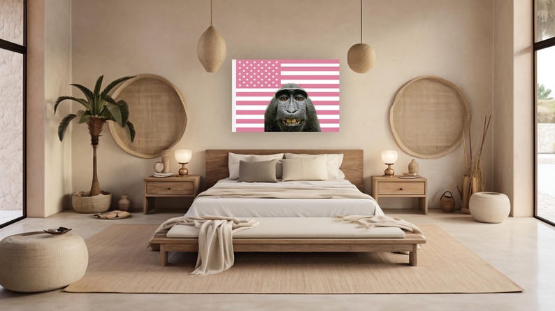 Custom Photo Pink American flag Personalized Tapestry Design Your Image Funny Flag Tapestry Bedroom Decor, Pink American Flag