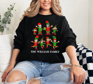 Custom Elf Family Shirt, Custom Face Elf Family Christmas Shirt, Funny Elf Family Party Shirt, Family Matching Party Shirts