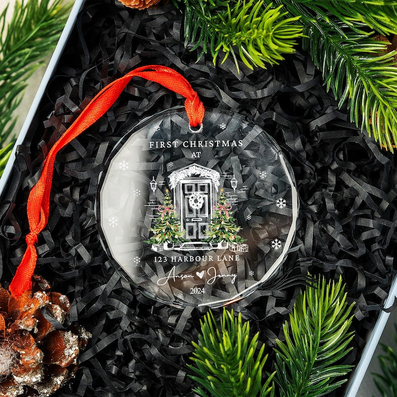 First Christmas In Our New Home Ornament, New House Christmas Ornament, Our First Home Keepsake, Housewarming Bauble Gift, First Home 2025