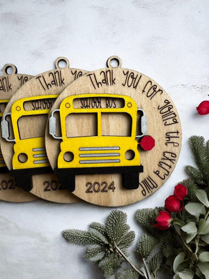 Bus Driver Ornament, Gifts for Bus Driver Gift Teacher Holiday Ornament, Christmas Gifts Teacher Gift for Teacher Christmas, Bus Ornament
