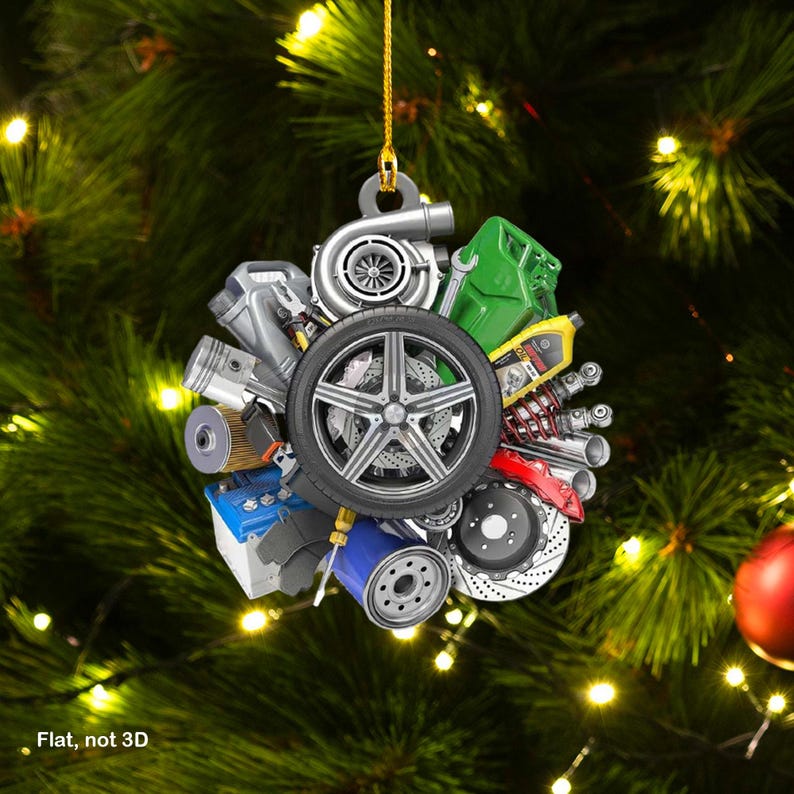 Customized Auto Repair Mechanic Ornament Acrylic for Mechanic, Auto Repair Mechanic keychain Gift for Him