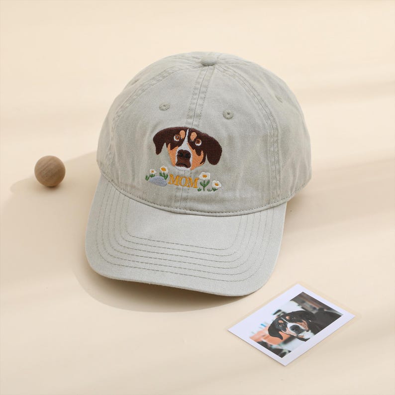 Custom EMBROIDERED Pet Hat Using Pet Photo Personalized Dog Hat Custom Cat Hat Custom Pet Cap Dog Hat Custom Dog Baseball Cap Dog Mom Hat