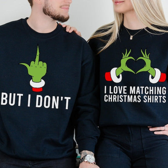 Christmas Couple Shirts, Christmas Pajamas, Funny Christmas Shirt Set, Ugly Christmas Sweater Couple, Couples Matching Christmas Tshirts