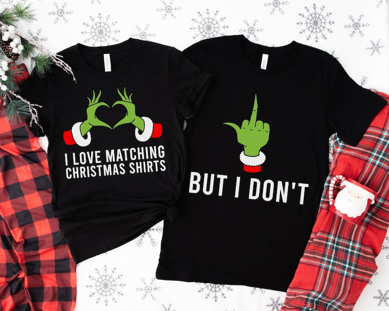 Christmas Couple Shirts, Christmas Pajamas, Funny Christmas Shirt Set, Ugly Christmas Sweater Couple, Couples Matching Christmas Tshirts