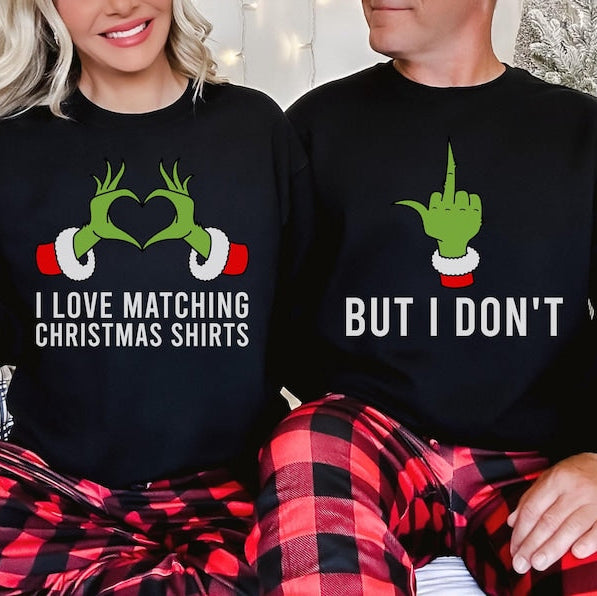 Christmas Couple Shirts, Christmas Pajamas, Funny Christmas Shirt Set, Ugly Christmas Sweater Couple, Couples Matching Christmas Tshirts