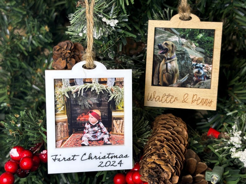 Personalized Photo Christmas Ornament, My photo on ornament, Photo Christmas gift, Upload photo for ornament, My picture on ornament